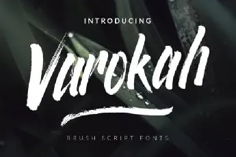 Varokah Brush font