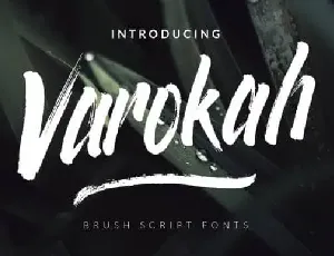 Varokah Brush font