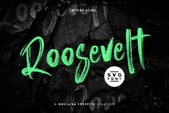 Roosevelt SVG Brush font