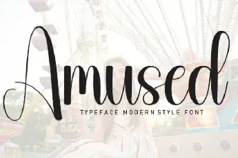 Amused Script font