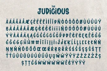 Judicious font