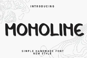 Monoline Display font