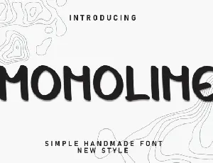 Monoline Display font