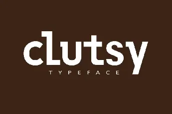 Clutsy Display font