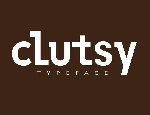 Clutsy Display font