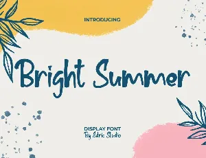 Bright Summer Demo font