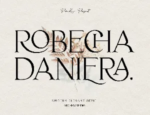 Robecha Daniera font