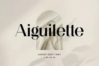 Aiguilette font