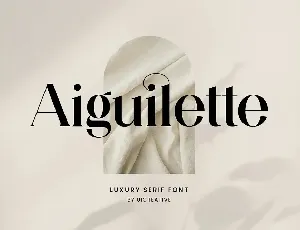 Aiguilette font