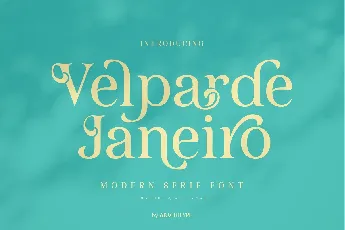 Velparde Janeiro font