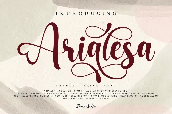 Arialesa font