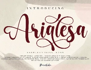 Arialesa font