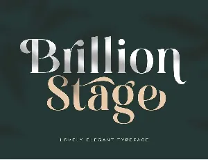 Brillion Stage font