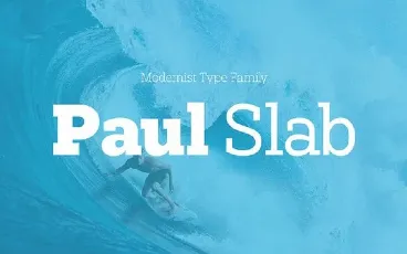 Paul Slab font