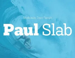 Paul Slab font