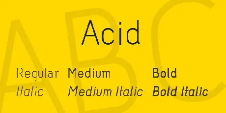 Acid font