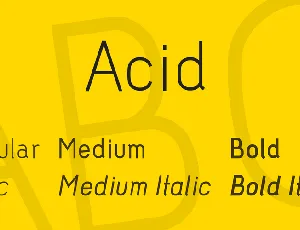 Acid font