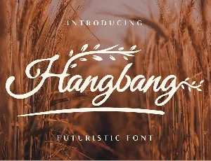 Hangbang font