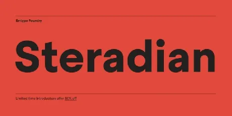 Steradian Family font