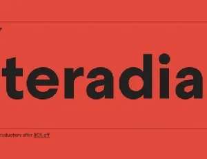 Steradian Family font