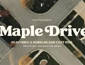 Maple Drive font