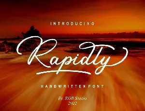 Rapidly font