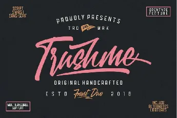 Trushme Duo font