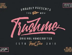 Trushme Duo font