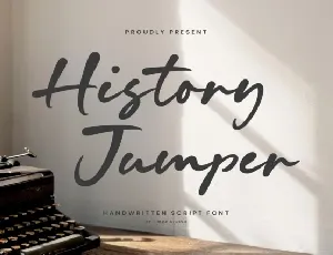 History Jumper font