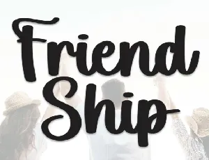 Friend Ship Script font