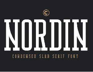 Nordin Slab Demo font