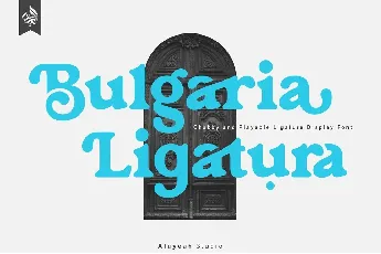 Bulgaria Ligatura font