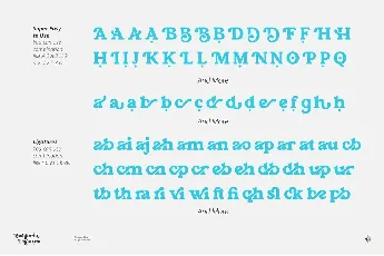 Bulgaria Ligatura font