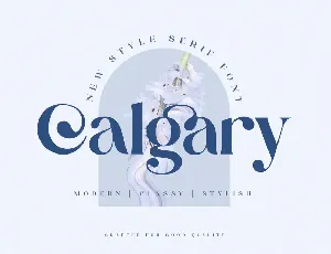 Calgary font