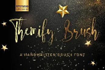 Themify Brush Script font