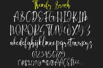 Themify Brush Script font