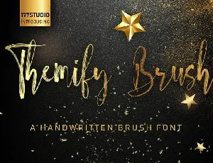 Themify Brush Script font