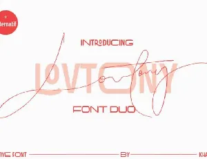 Lovtony Duo font