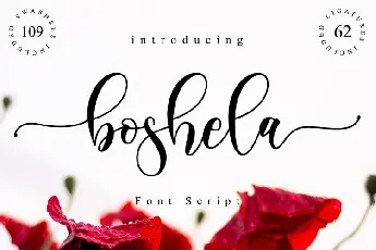 Boshela Script font