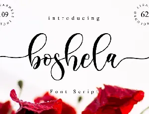 Boshela Script font