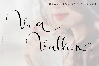 Via Vallen Calligraphy font