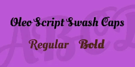 Oleo Script Swash Caps Family font