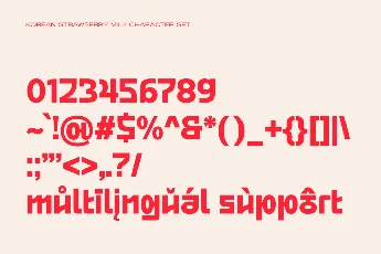 Korean Strawberry Milk font