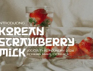 Korean Strawberry Milk font