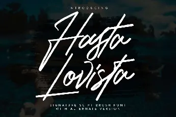 Hasta Lovista font