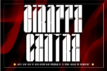 GIRAFFE CENTRE Demo font