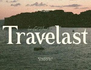 Travelast font