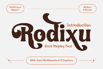 Rodixutrial font