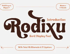 Rodixutrial font