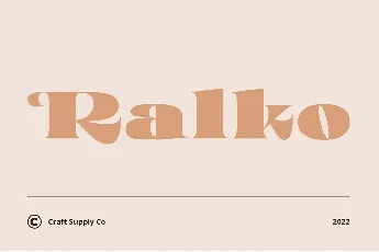 Ralko Free font